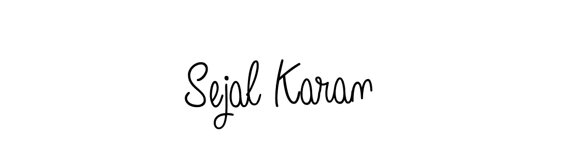 Use a signature maker to create a handwritten signature online. With this signature software, you can design (Angelique-Rose-font-FFP) your own signature for name Sejal Karan. Sejal Karan signature style 5 images and pictures png
