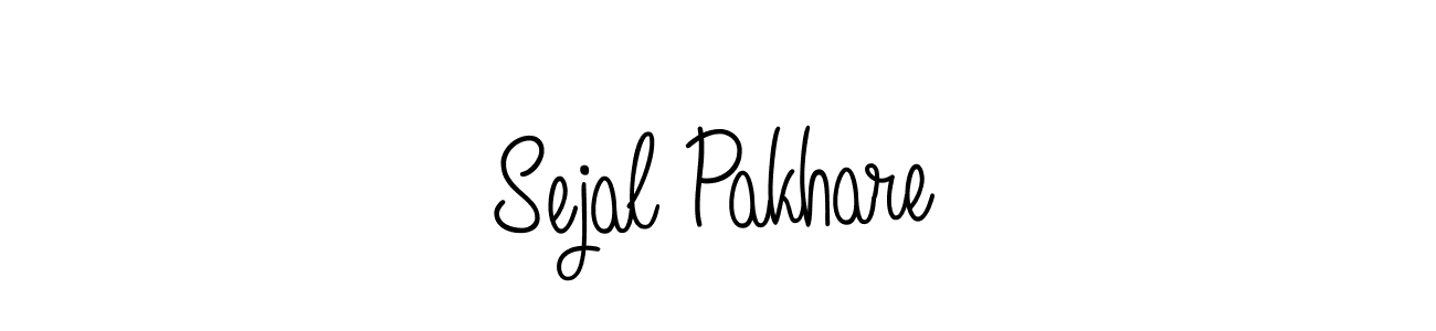 Make a beautiful signature design for name Sejal Pakhare. With this signature (Angelique-Rose-font-FFP) style, you can create a handwritten signature for free. Sejal Pakhare signature style 5 images and pictures png