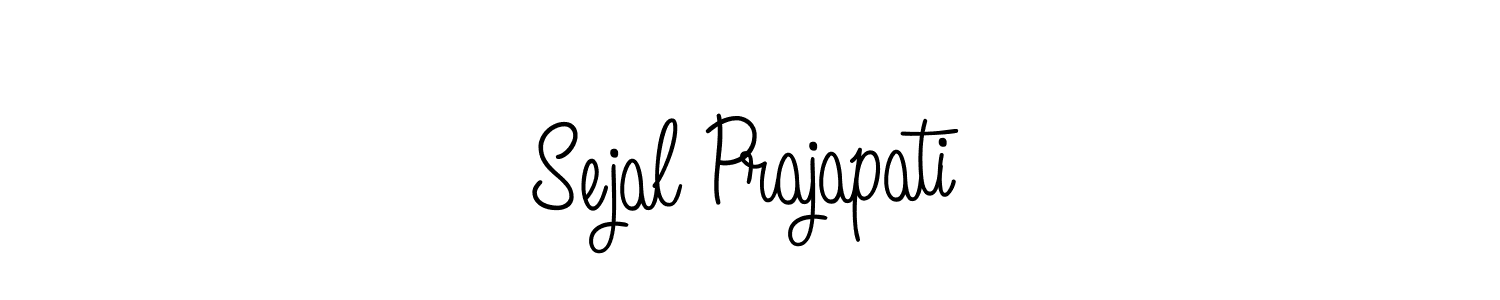 Make a beautiful signature design for name Sejal Prajapati. With this signature (Angelique-Rose-font-FFP) style, you can create a handwritten signature for free. Sejal Prajapati signature style 5 images and pictures png