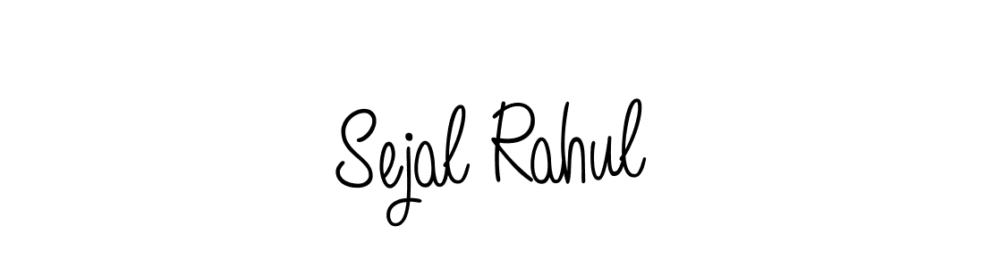 How to make Sejal Rahul name signature. Use Angelique-Rose-font-FFP style for creating short signs online. This is the latest handwritten sign. Sejal Rahul signature style 5 images and pictures png
