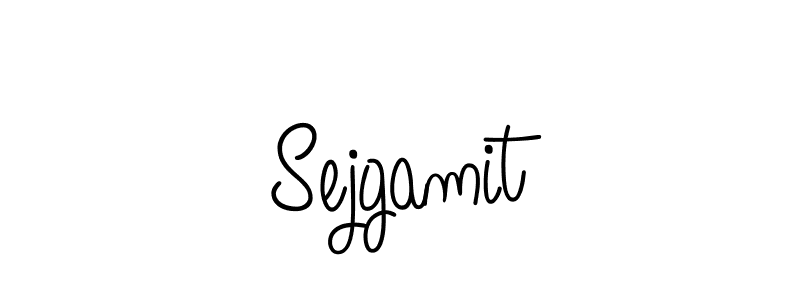 Use a signature maker to create a handwritten signature online. With this signature software, you can design (Angelique-Rose-font-FFP) your own signature for name Sejgamit. Sejgamit signature style 5 images and pictures png