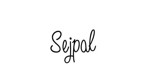 How to make Sejpal name signature. Use Angelique-Rose-font-FFP style for creating short signs online. This is the latest handwritten sign. Sejpal signature style 5 images and pictures png