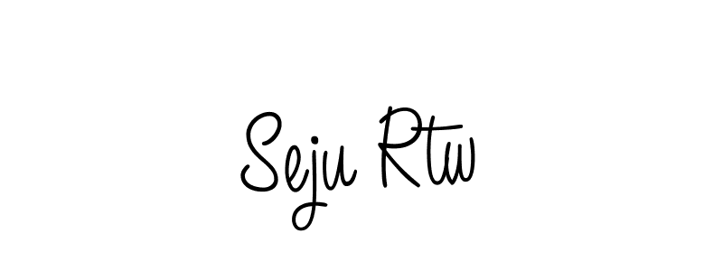 You should practise on your own different ways (Angelique-Rose-font-FFP) to write your name (Seju Rtw) in signature. don't let someone else do it for you. Seju Rtw signature style 5 images and pictures png