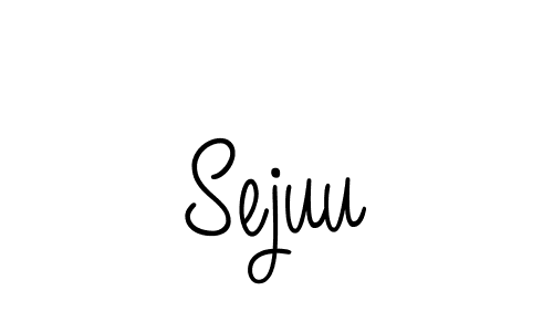 How to make Sejuu signature? Angelique-Rose-font-FFP is a professional autograph style. Create handwritten signature for Sejuu name. Sejuu signature style 5 images and pictures png