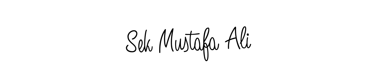 Create a beautiful signature design for name Sek Mustafa Ali. With this signature (Angelique-Rose-font-FFP) fonts, you can make a handwritten signature for free. Sek Mustafa Ali signature style 5 images and pictures png