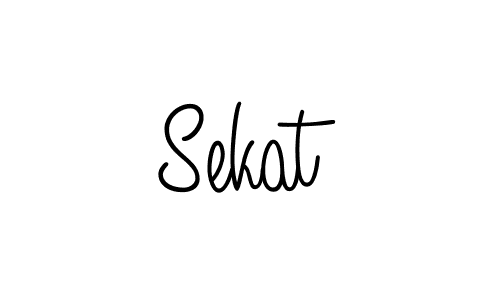 Design your own signature with our free online signature maker. With this signature software, you can create a handwritten (Angelique-Rose-font-FFP) signature for name Sekat. Sekat signature style 5 images and pictures png