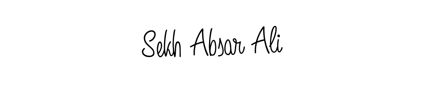 Sekh Absar Ali stylish signature style. Best Handwritten Sign (Angelique-Rose-font-FFP) for my name. Handwritten Signature Collection Ideas for my name Sekh Absar Ali. Sekh Absar Ali signature style 5 images and pictures png