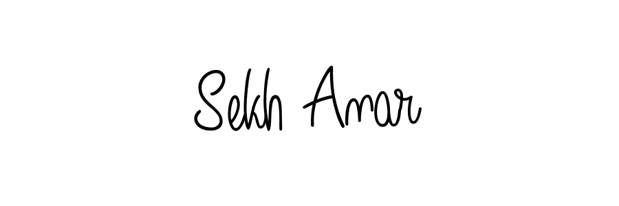 The best way (Angelique-Rose-font-FFP) to make a short signature is to pick only two or three words in your name. The name Sekh Anar include a total of six letters. For converting this name. Sekh Anar signature style 5 images and pictures png