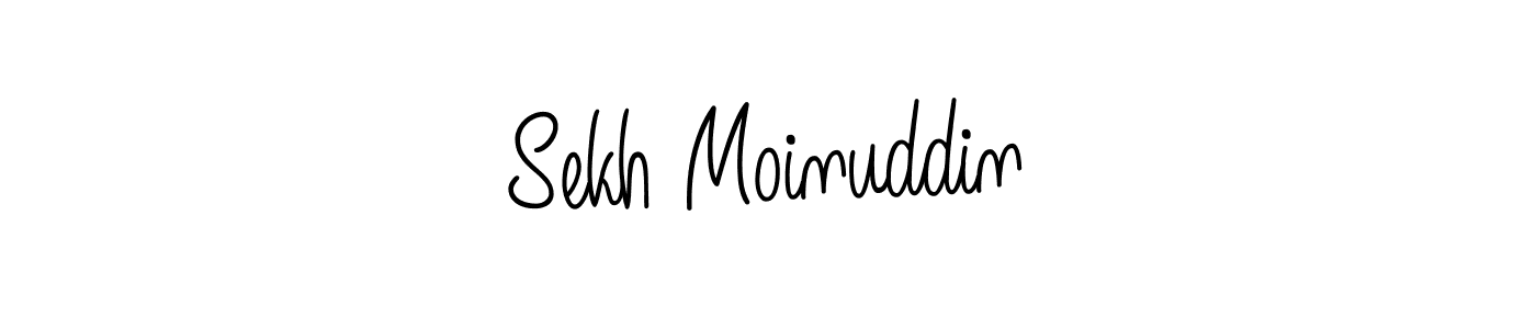Sekh Moinuddin stylish signature style. Best Handwritten Sign (Angelique-Rose-font-FFP) for my name. Handwritten Signature Collection Ideas for my name Sekh Moinuddin. Sekh Moinuddin signature style 5 images and pictures png