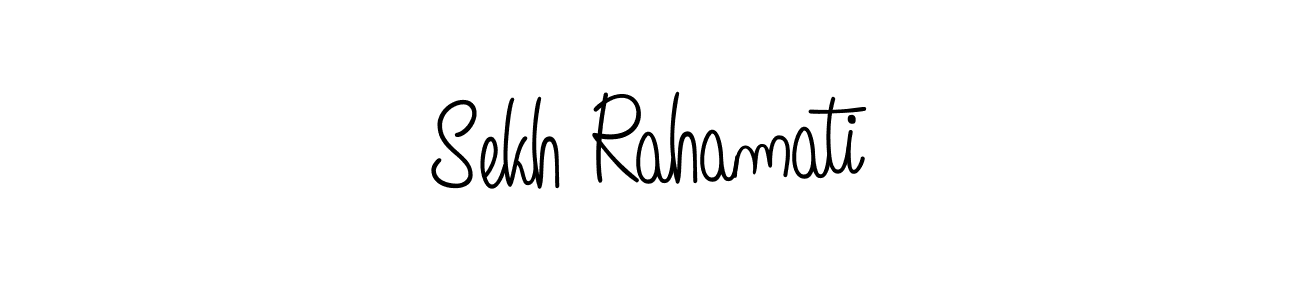 Sekh Rahamati stylish signature style. Best Handwritten Sign (Angelique-Rose-font-FFP) for my name. Handwritten Signature Collection Ideas for my name Sekh Rahamati. Sekh Rahamati signature style 5 images and pictures png