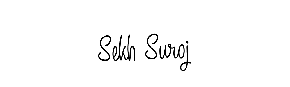 Use a signature maker to create a handwritten signature online. With this signature software, you can design (Angelique-Rose-font-FFP) your own signature for name Sekh Suroj. Sekh Suroj signature style 5 images and pictures png