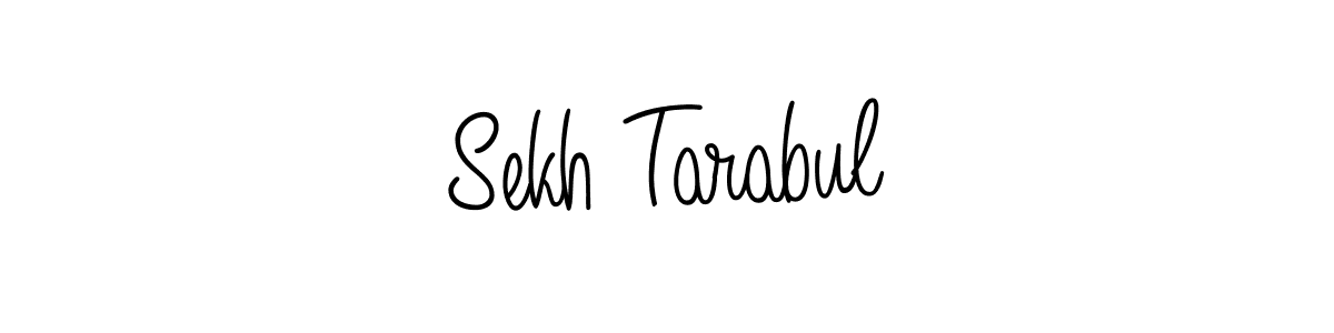 Use a signature maker to create a handwritten signature online. With this signature software, you can design (Angelique-Rose-font-FFP) your own signature for name Sekh Tarabul. Sekh Tarabul signature style 5 images and pictures png