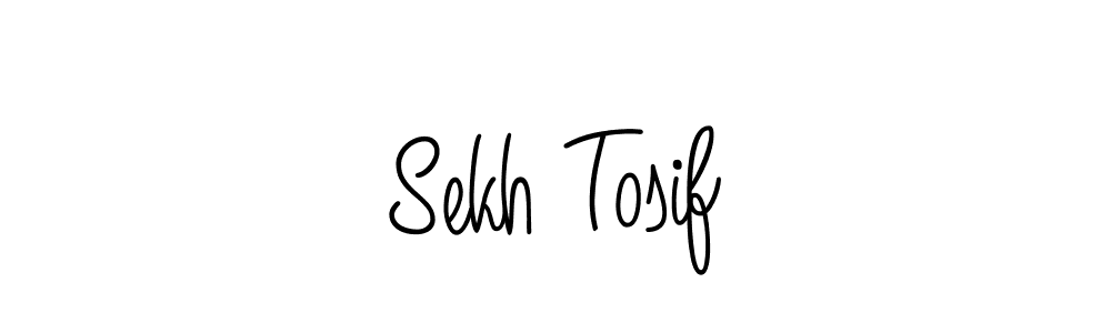 Use a signature maker to create a handwritten signature online. With this signature software, you can design (Angelique-Rose-font-FFP) your own signature for name Sekh Tosif. Sekh Tosif signature style 5 images and pictures png