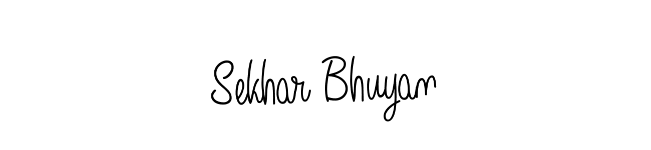 Make a beautiful signature design for name Sekhar Bhuyan. With this signature (Angelique-Rose-font-FFP) style, you can create a handwritten signature for free. Sekhar Bhuyan signature style 5 images and pictures png