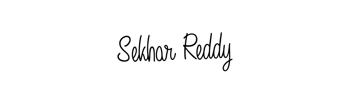 How to make Sekhar Reddy name signature. Use Angelique-Rose-font-FFP style for creating short signs online. This is the latest handwritten sign. Sekhar Reddy signature style 5 images and pictures png