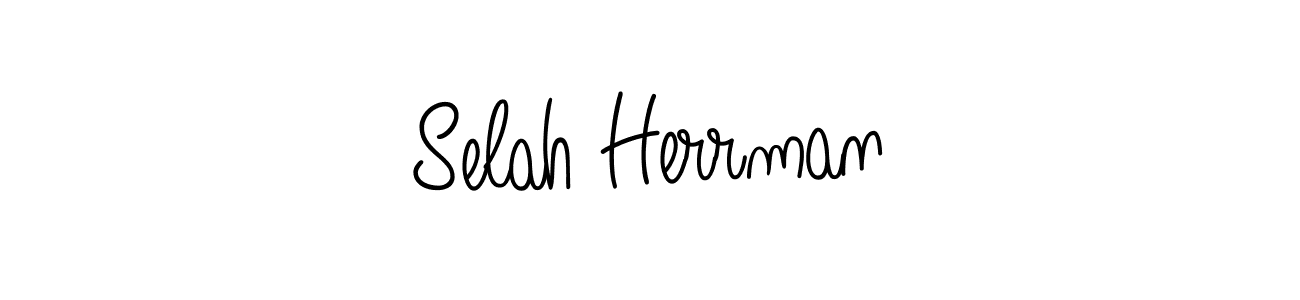 How to make Selah Herrman name signature. Use Angelique-Rose-font-FFP style for creating short signs online. This is the latest handwritten sign. Selah Herrman signature style 5 images and pictures png