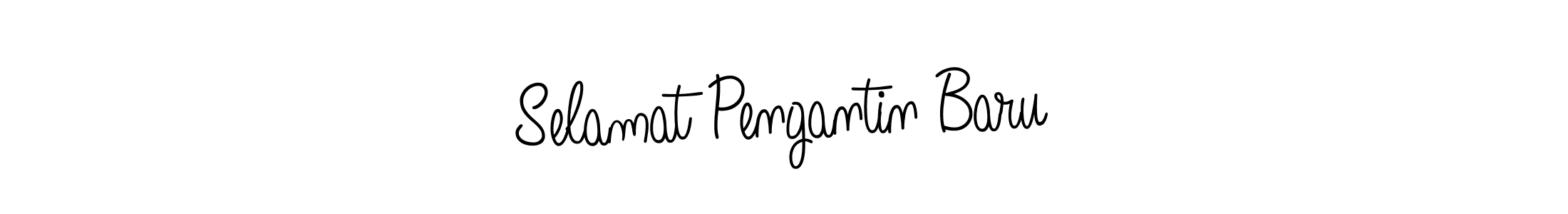 Use a signature maker to create a handwritten signature online. With this signature software, you can design (Angelique-Rose-font-FFP) your own signature for name Selamat Pengantin Baru. Selamat Pengantin Baru signature style 5 images and pictures png