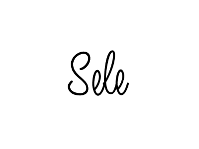 Use a signature maker to create a handwritten signature online. With this signature software, you can design (Angelique-Rose-font-FFP) your own signature for name Sele. Sele signature style 5 images and pictures png