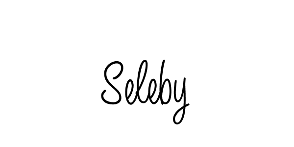 Use a signature maker to create a handwritten signature online. With this signature software, you can design (Angelique-Rose-font-FFP) your own signature for name Seleby. Seleby signature style 5 images and pictures png