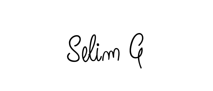 How to make Selim G signature? Angelique-Rose-font-FFP is a professional autograph style. Create handwritten signature for Selim G name. Selim G signature style 5 images and pictures png