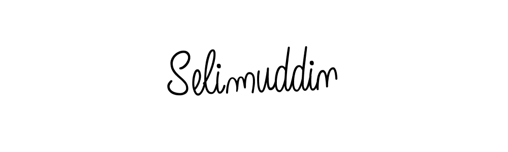 Make a beautiful signature design for name Selimuddin. With this signature (Angelique-Rose-font-FFP) style, you can create a handwritten signature for free. Selimuddin signature style 5 images and pictures png
