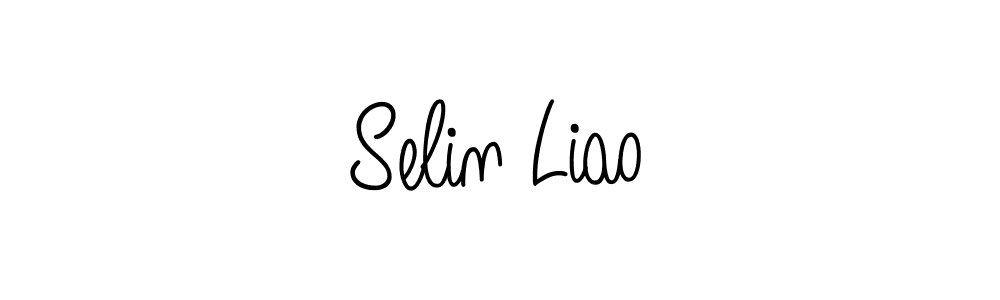 Use a signature maker to create a handwritten signature online. With this signature software, you can design (Angelique-Rose-font-FFP) your own signature for name Selin Liao. Selin Liao signature style 5 images and pictures png