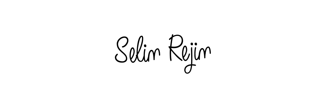 How to make Selin Rejin name signature. Use Angelique-Rose-font-FFP style for creating short signs online. This is the latest handwritten sign. Selin Rejin signature style 5 images and pictures png