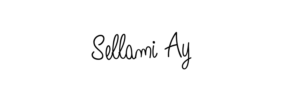 Use a signature maker to create a handwritten signature online. With this signature software, you can design (Angelique-Rose-font-FFP) your own signature for name Sellami Ay. Sellami Ay signature style 5 images and pictures png