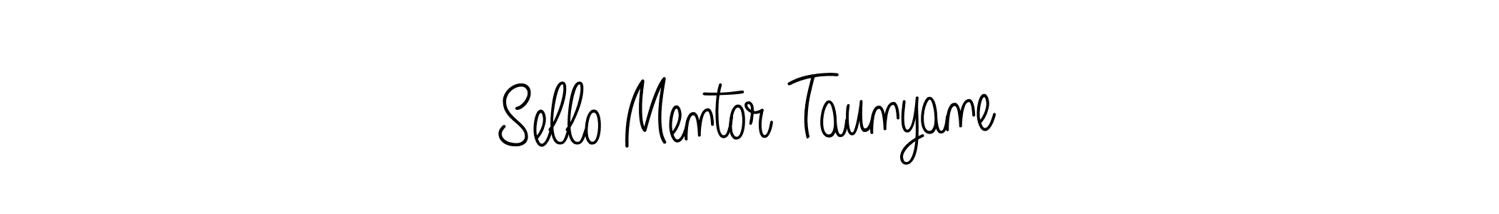 Design your own signature with our free online signature maker. With this signature software, you can create a handwritten (Angelique-Rose-font-FFP) signature for name Sello Mentor Taunyane. Sello Mentor Taunyane signature style 5 images and pictures png