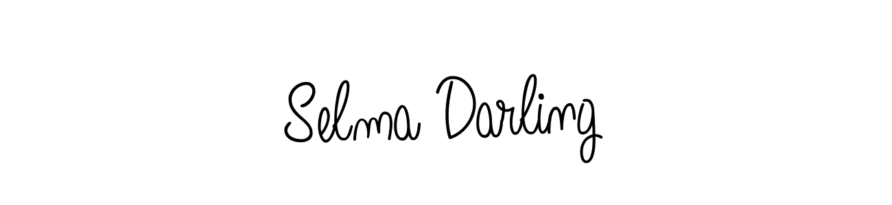 How to make Selma Darling name signature. Use Angelique-Rose-font-FFP style for creating short signs online. This is the latest handwritten sign. Selma Darling signature style 5 images and pictures png