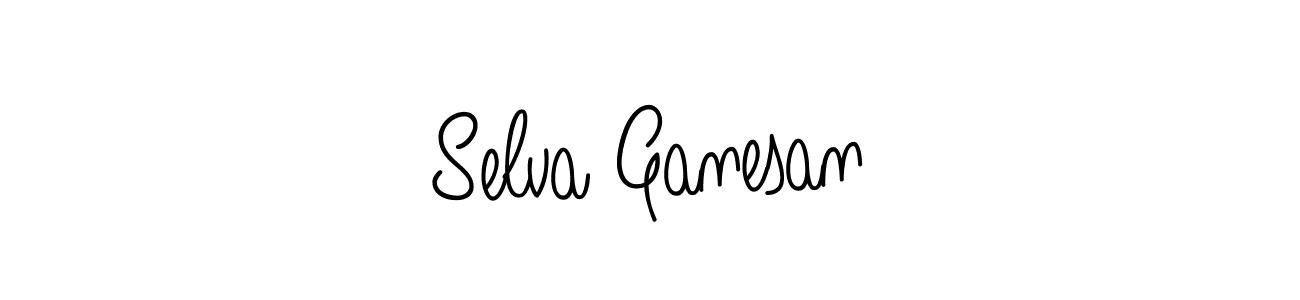 Make a beautiful signature design for name Selva Ganesan. With this signature (Angelique-Rose-font-FFP) style, you can create a handwritten signature for free. Selva Ganesan signature style 5 images and pictures png