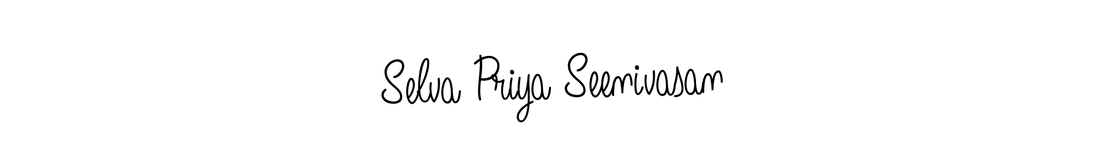 You can use this online signature creator to create a handwritten signature for the name Selva Priya Seenivasan. This is the best online autograph maker. Selva Priya Seenivasan signature style 5 images and pictures png