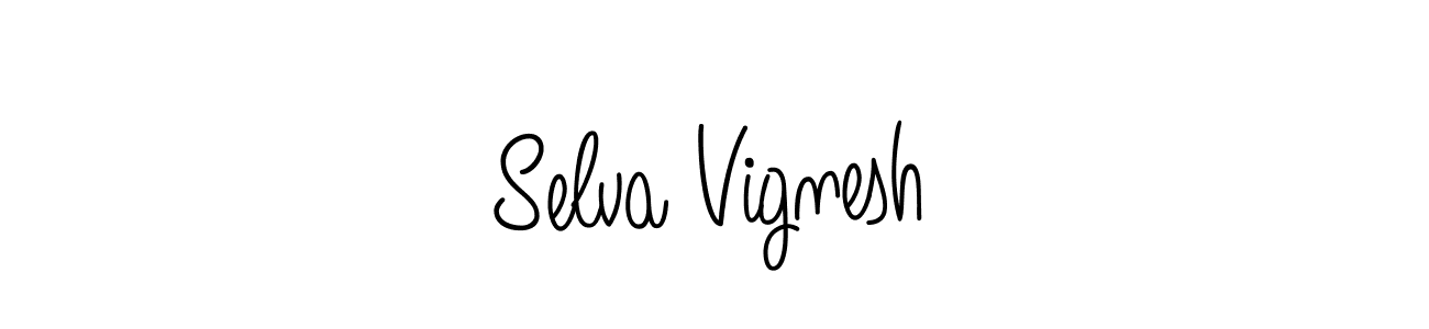 Best and Professional Signature Style for Selva Vignesh. Angelique-Rose-font-FFP Best Signature Style Collection. Selva Vignesh signature style 5 images and pictures png