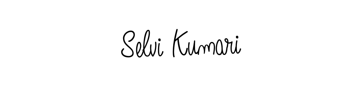 Selvi Kumari stylish signature style. Best Handwritten Sign (Angelique-Rose-font-FFP) for my name. Handwritten Signature Collection Ideas for my name Selvi Kumari. Selvi Kumari signature style 5 images and pictures png