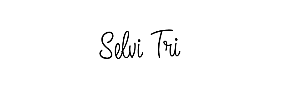 How to make Selvi Tri signature? Angelique-Rose-font-FFP is a professional autograph style. Create handwritten signature for Selvi Tri name. Selvi Tri signature style 5 images and pictures png