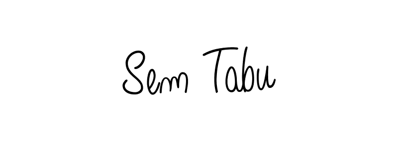 Sem Tabu stylish signature style. Best Handwritten Sign (Angelique-Rose-font-FFP) for my name. Handwritten Signature Collection Ideas for my name Sem Tabu. Sem Tabu signature style 5 images and pictures png