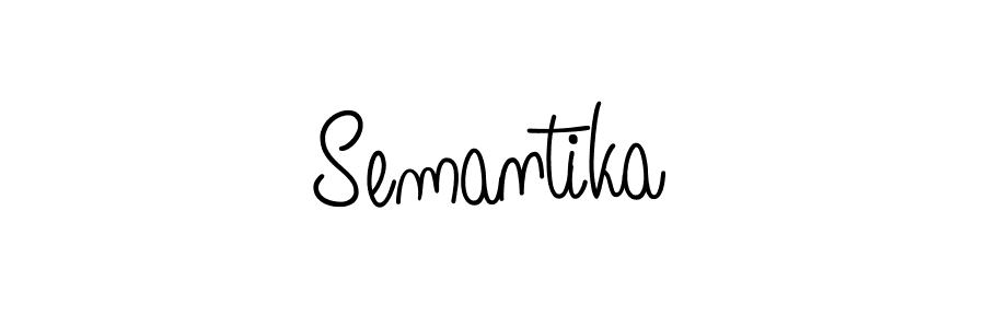 Semantika stylish signature style. Best Handwritten Sign (Angelique-Rose-font-FFP) for my name. Handwritten Signature Collection Ideas for my name Semantika. Semantika signature style 5 images and pictures png