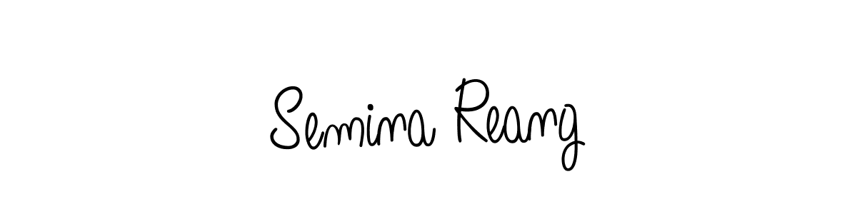 See photos of Semina Reang official signature by Spectra . Check more albums & portfolios. Read reviews & check more about Angelique-Rose-font-FFP font. Semina Reang signature style 5 images and pictures png