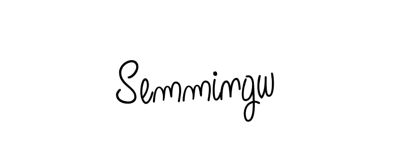Best and Professional Signature Style for Semmingw. Angelique-Rose-font-FFP Best Signature Style Collection. Semmingw signature style 5 images and pictures png