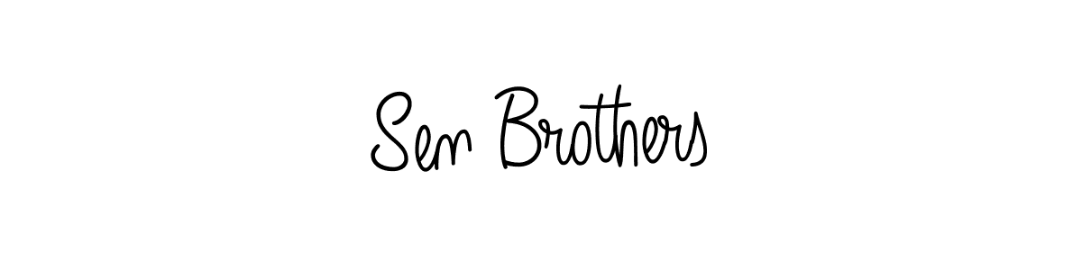 The best way (Angelique-Rose-font-FFP) to make a short signature is to pick only two or three words in your name. The name Sen Brothers include a total of six letters. For converting this name. Sen Brothers signature style 5 images and pictures png
