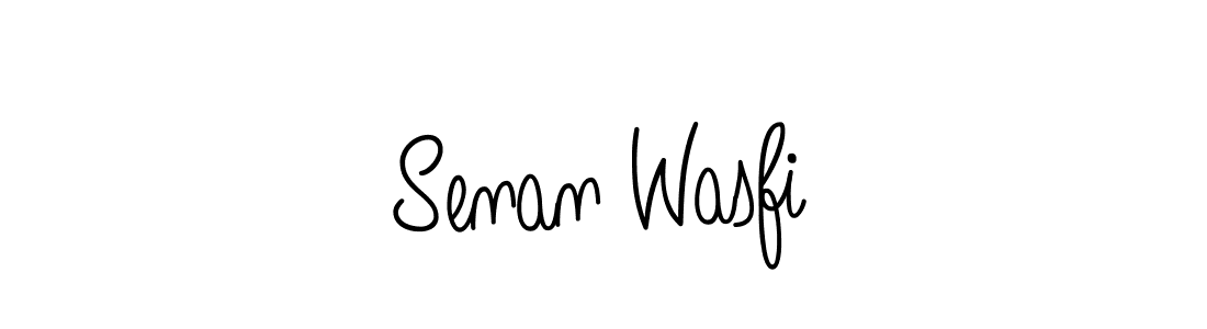 You should practise on your own different ways (Angelique-Rose-font-FFP) to write your name (Senan Wasfi) in signature. don't let someone else do it for you. Senan Wasfi signature style 5 images and pictures png