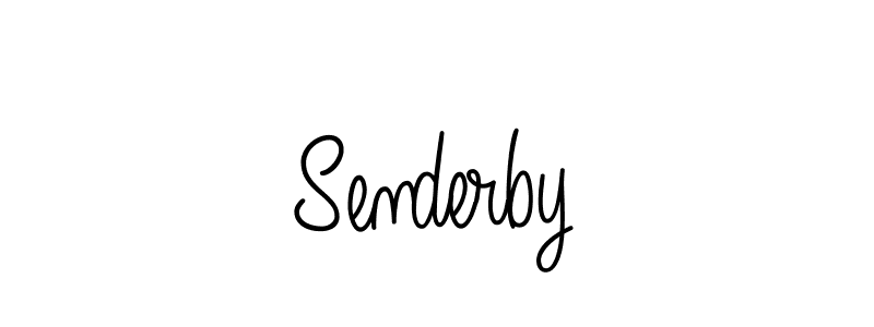 You should practise on your own different ways (Angelique-Rose-font-FFP) to write your name (Senderby) in signature. don't let someone else do it for you. Senderby signature style 5 images and pictures png