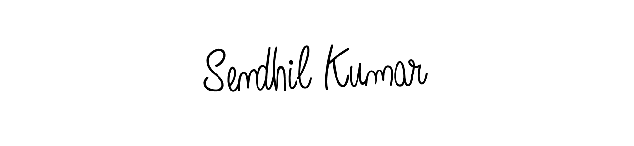 Sendhil Kumar stylish signature style. Best Handwritten Sign (Angelique-Rose-font-FFP) for my name. Handwritten Signature Collection Ideas for my name Sendhil Kumar. Sendhil Kumar signature style 5 images and pictures png