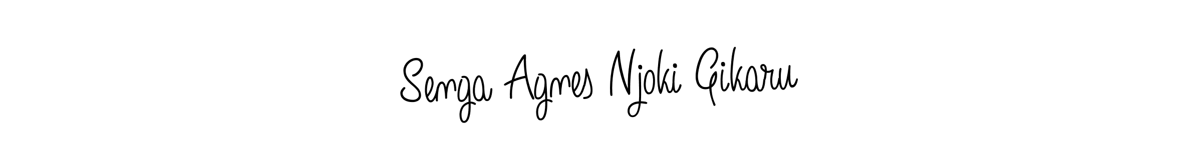 Also we have Senga Agnes Njoki Gikaru name is the best signature style. Create professional handwritten signature collection using Angelique-Rose-font-FFP autograph style. Senga Agnes Njoki Gikaru signature style 5 images and pictures png