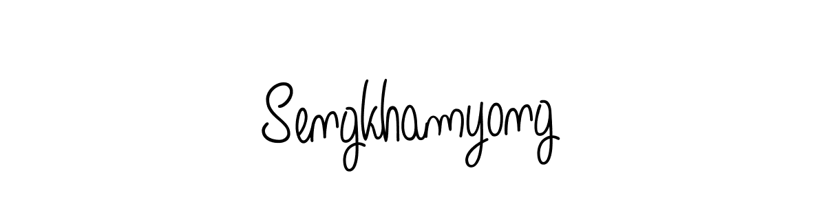 Design your own signature with our free online signature maker. With this signature software, you can create a handwritten (Angelique-Rose-font-FFP) signature for name Sengkhamyong. Sengkhamyong signature style 5 images and pictures png
