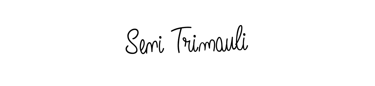 This is the best signature style for the Seni Trimauli name. Also you like these signature font (Angelique-Rose-font-FFP). Mix name signature. Seni Trimauli signature style 5 images and pictures png