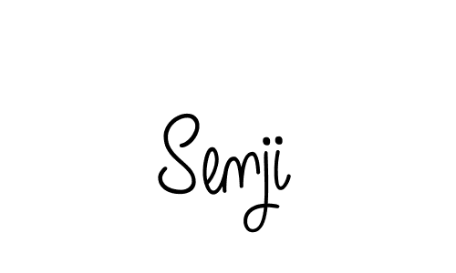 Make a beautiful signature design for name Senji. With this signature (Angelique-Rose-font-FFP) style, you can create a handwritten signature for free. Senji signature style 5 images and pictures png