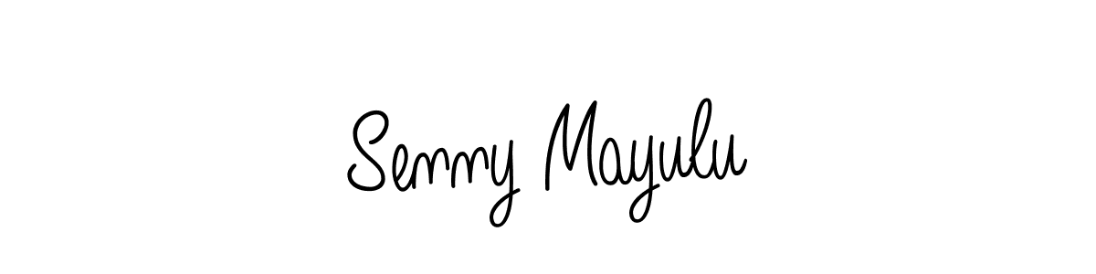 Make a beautiful signature design for name Senny Mayulu. With this signature (Angelique-Rose-font-FFP) style, you can create a handwritten signature for free. Senny Mayulu signature style 5 images and pictures png