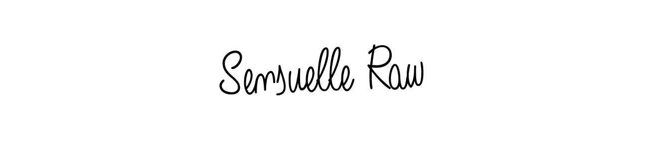 Sensuelle Raw stylish signature style. Best Handwritten Sign (Angelique-Rose-font-FFP) for my name. Handwritten Signature Collection Ideas for my name Sensuelle Raw. Sensuelle Raw signature style 5 images and pictures png