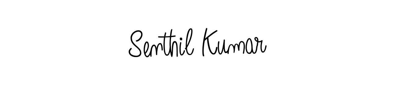 The best way (Angelique-Rose-font-FFP) to make a short signature is to pick only two or three words in your name. The name Senthil Kumar include a total of six letters. For converting this name. Senthil Kumar signature style 5 images and pictures png